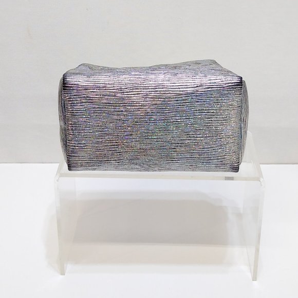 Cosmetic Bag Glitter Glimmer Date Night Bag Make-Up Bag Gently Used EUC - Picture 4 of 9